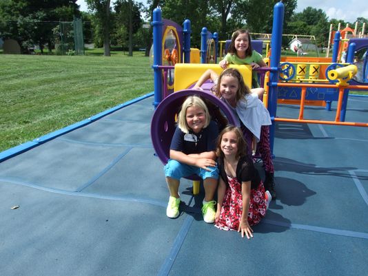 The Foundation funds a playground for all children. 